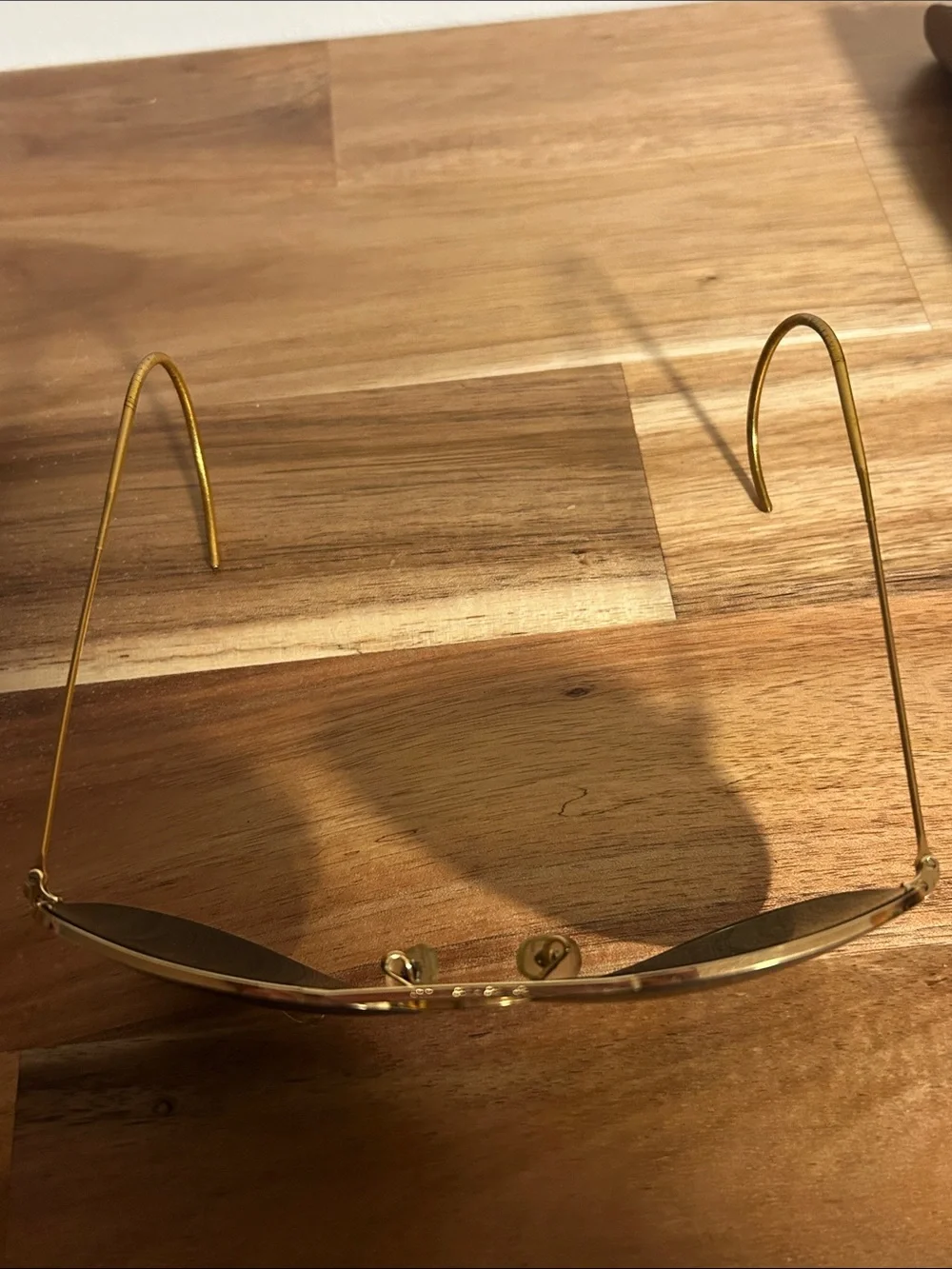 RARE Ray-Ban Gold Metal Outdoorsman Aviator Sunglasses 58 14